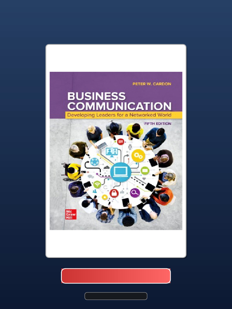 BUSINESS COMMUNICATION 第5版 BUSINESS COMMUNICATION 第5版 eBook] [PDF] Business