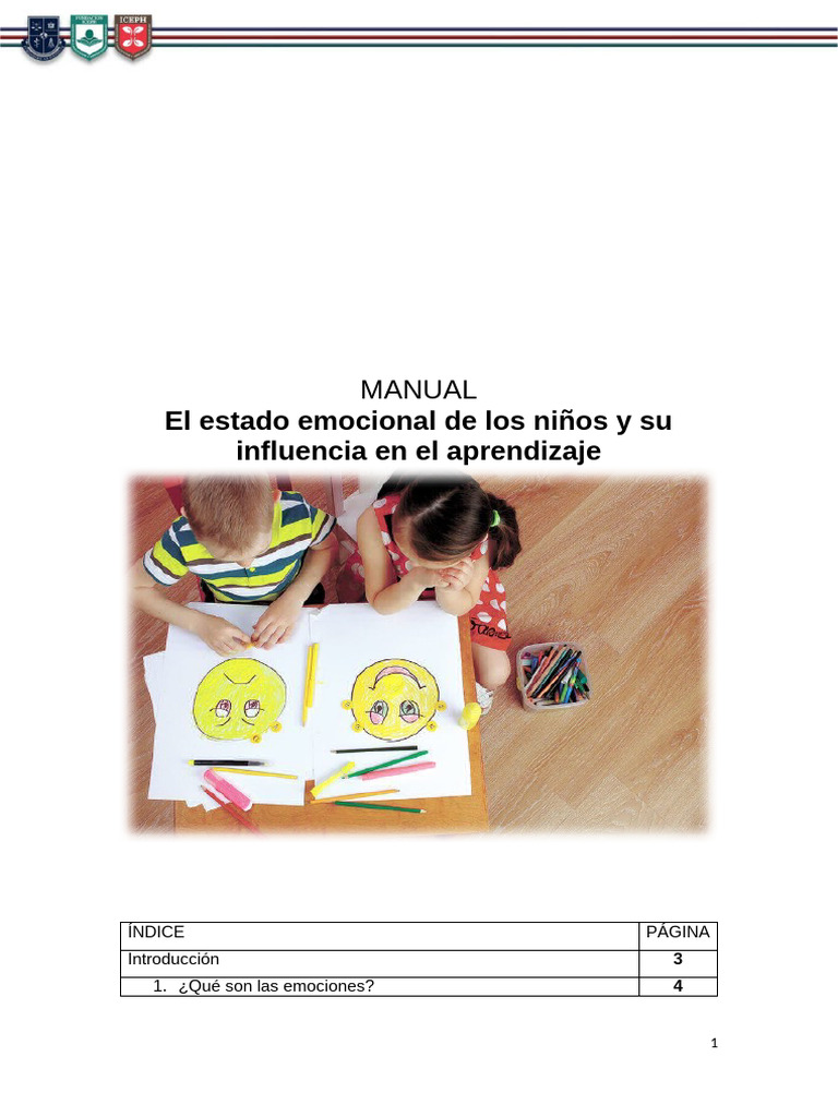 Emociones y Aprendizaje Infantil | PDF | Las emociones | Aprendizaje