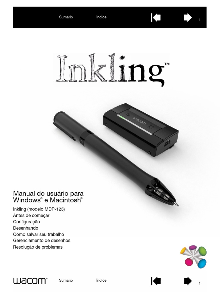 Manual do Usuário Inkling para Windows e Mac | PDF | USB | Diodo ...