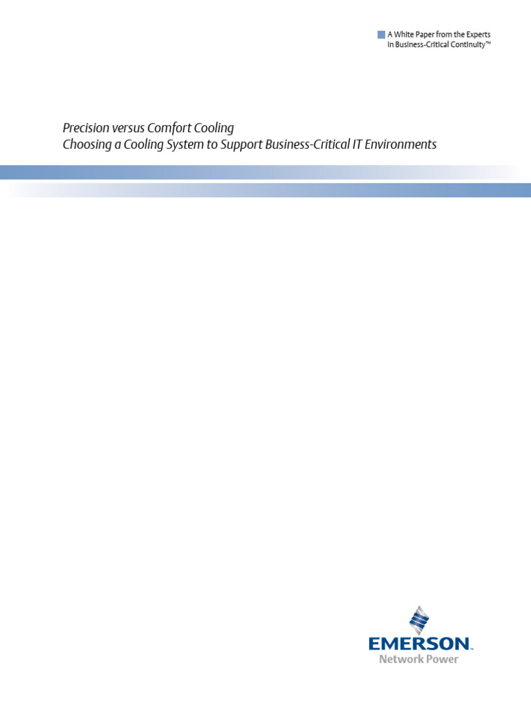 Precision Cooling for Data Centers | PDF | Data Center | Air Conditioning