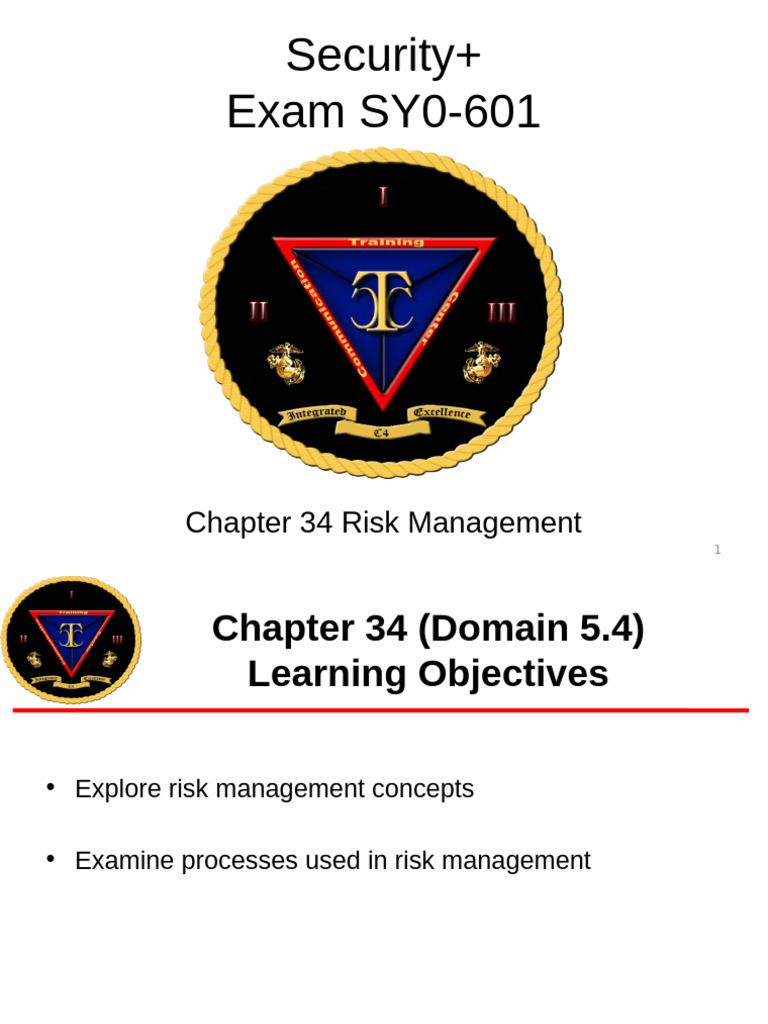 Chapter 34 Risk Management | PDF | Risk | Risk Management