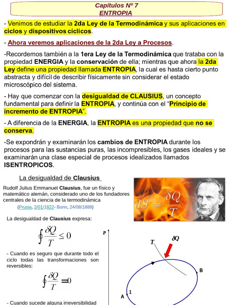 7 - Entropia | PDF | Entropía | Cantidades fisicas