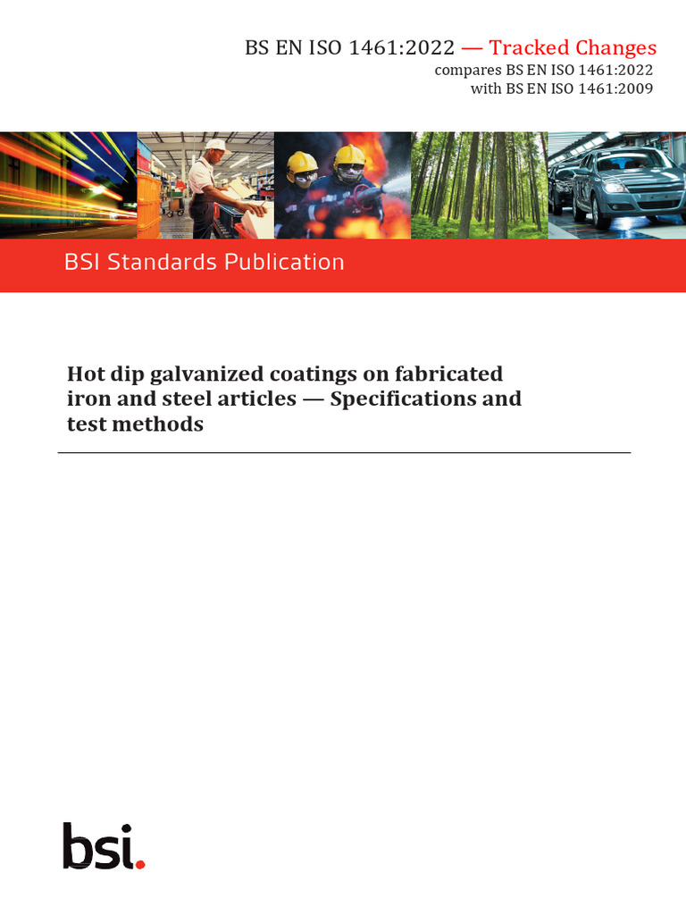 Tracked Changes: BS EN ISO 1461:2022 | PDF | International Organization ...