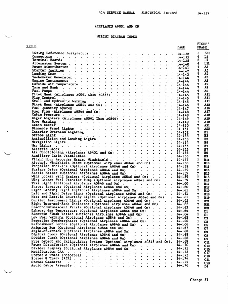 Wiring Diagrams Airplanes A0001 and on (Standard) | PDF