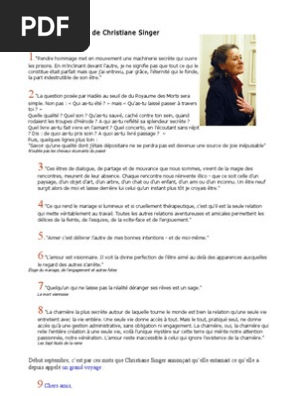 Quelques Citations De Christiane Singer Bonheur Developpement Personnel