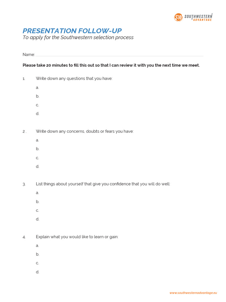 0 Presentation (Follow-Up) | PDF
