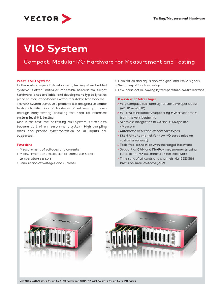 VIO System: Compact I/O for Testing | PDF | Computer Hardware ...