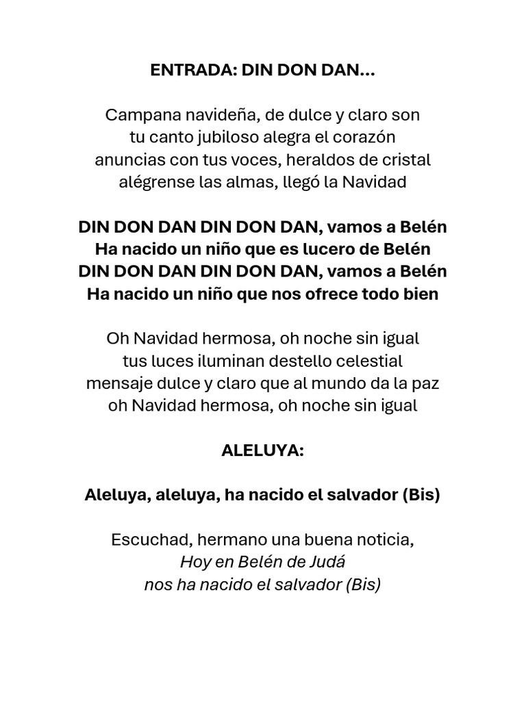 Villancicos Navideños: Celebrando la Navidad | PDF | María, madre de ...