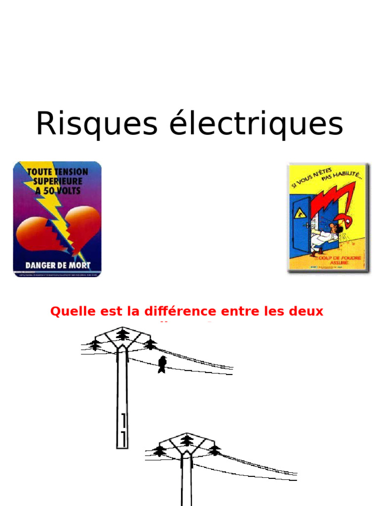 Sensibilisation aux Risques Électriques | PDF | Électricité ...