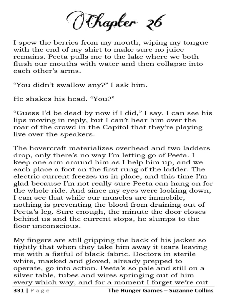 Peeta's Rescue in The Hunger Games | PDF | The Hunger Games