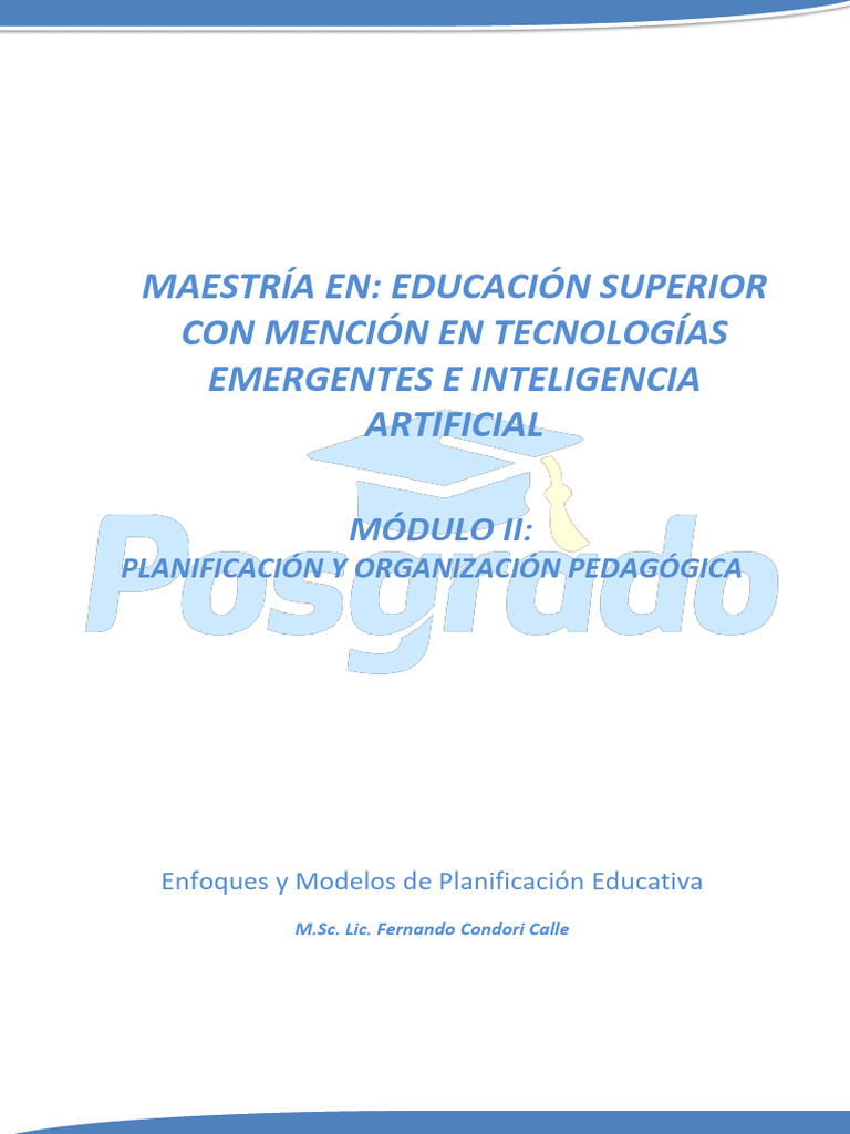 Enfoques de Planificación Educativa | PDF | Planificación | Aprendizaje