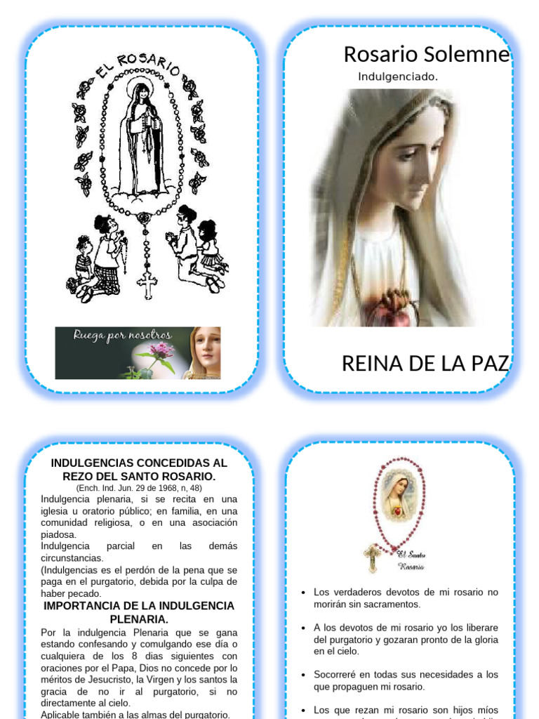 Rosario Solemne | PDF | María, madre de Jesús | orador del Señor