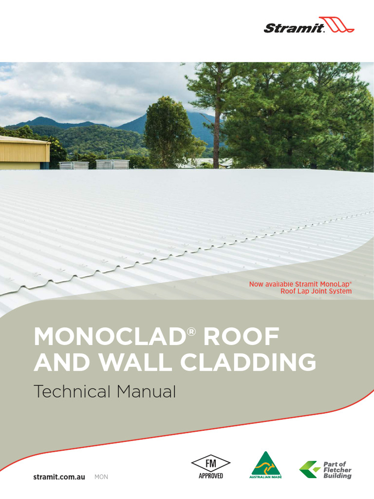 Stramit Monoclad® Cladding Manual | PDF | Roof | Screw