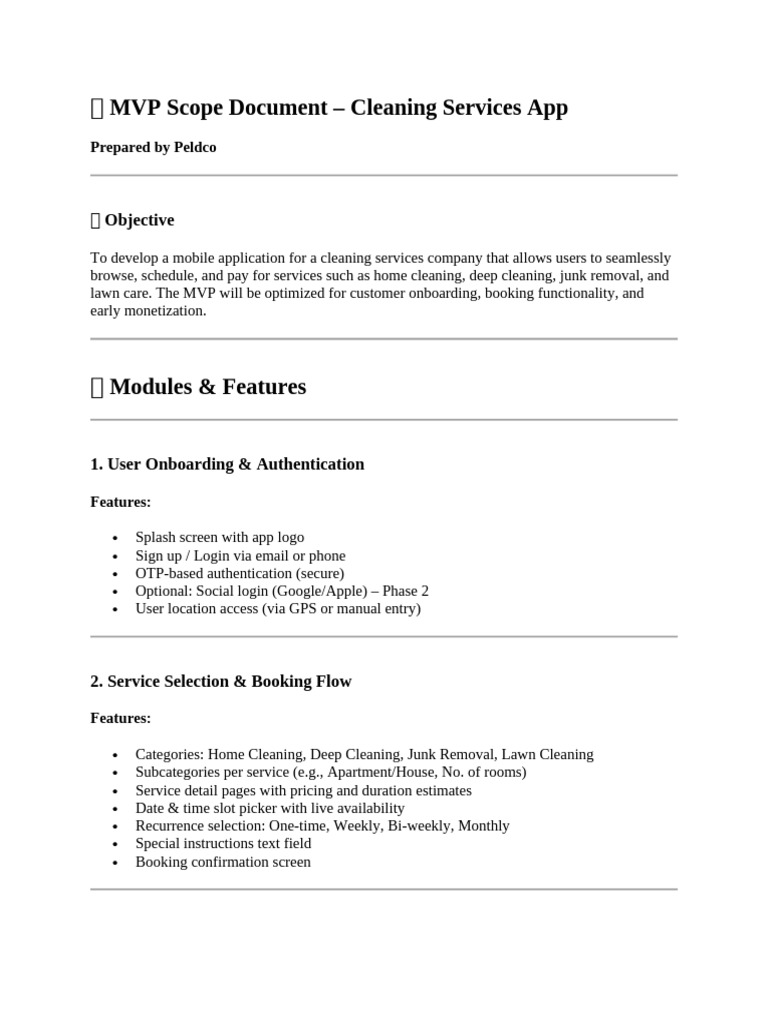 ? MVP Scope Document - Dennis | PDF | Subscription Business Model ...