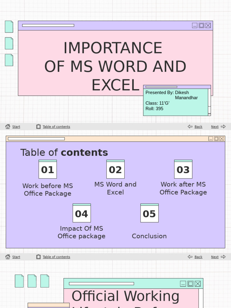 Importance of MS Word and Excel | PDF | Microsoft Excel | Microsoft Word