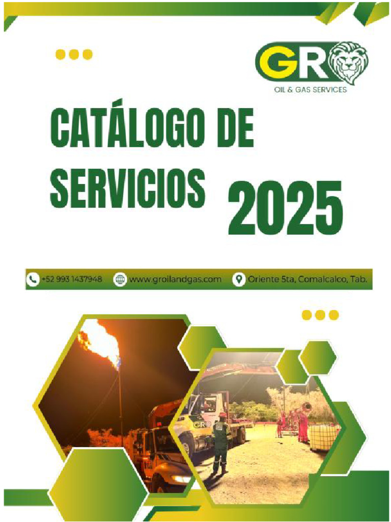Catalogo Servicios GR Oil and Gas | PDF | Camión | Transporte