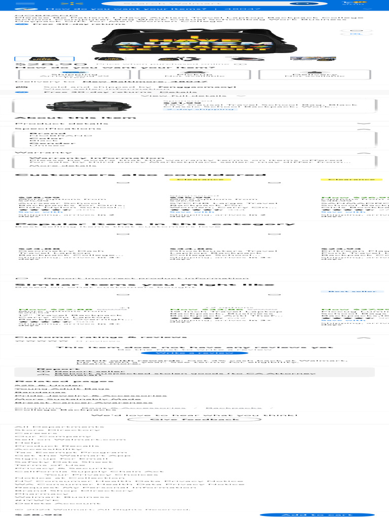 Screenshot 2024-08-12 at 10.29.25 PM | PDF | Backpack | Walmart