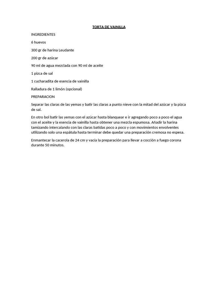 Recetas Variadas: Postres y Comidas Caseras | PDF | Cocinando | Cuchara