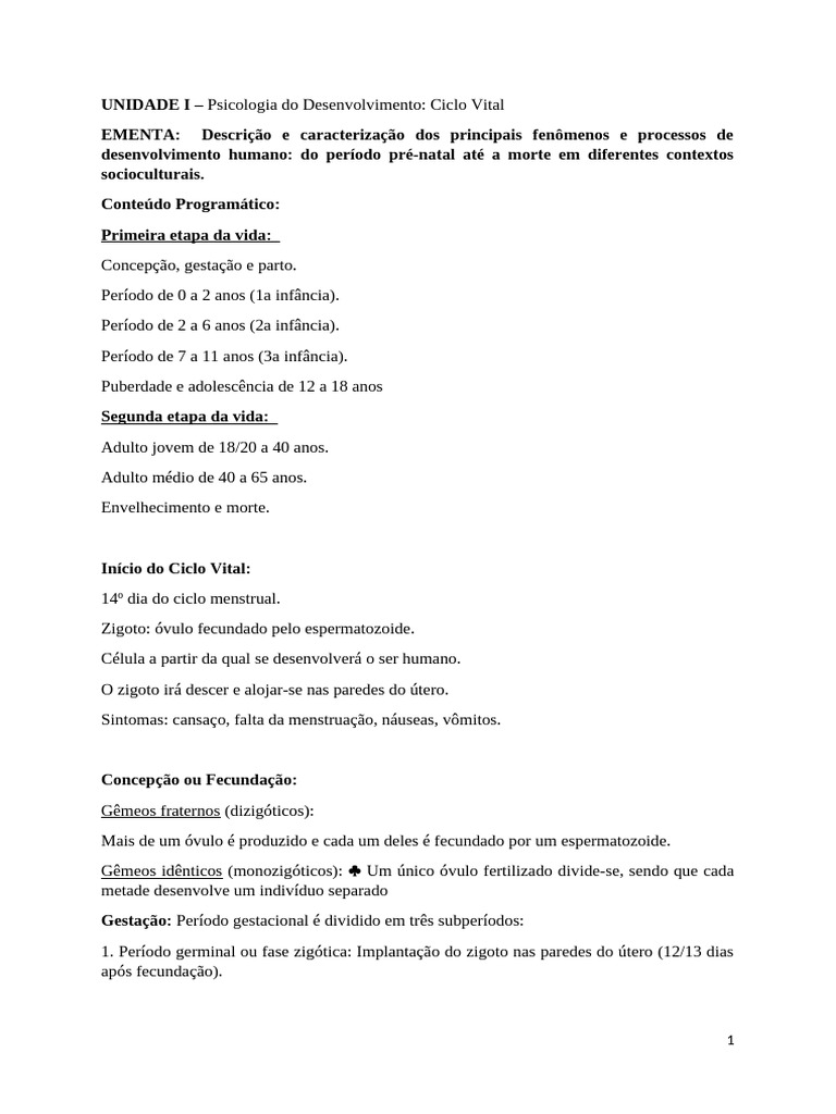 Psicologia do Desenvolvimento Humano | PDF | Adolescência | Envelhecimento