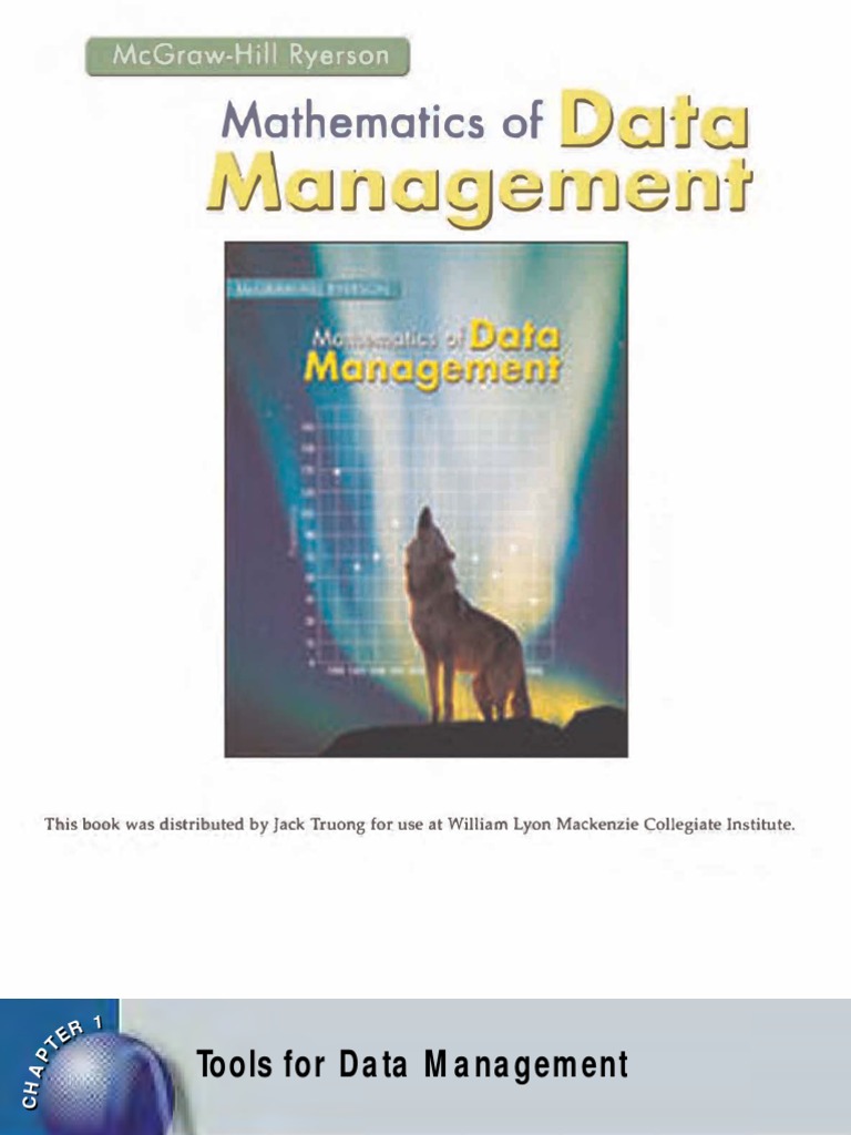 McGrawHill Data Management (Full Textbook Online) Spreadsheet Fractal