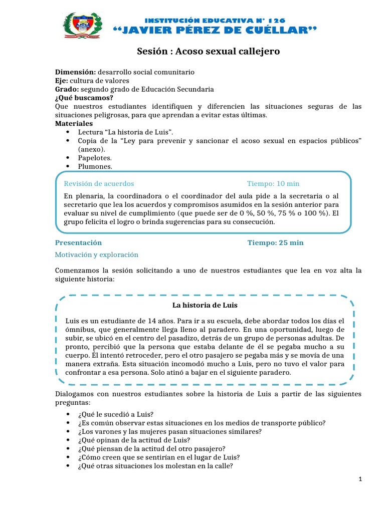 Prevención del Acoso Sexual Callejero | PDF | Acoso sexual