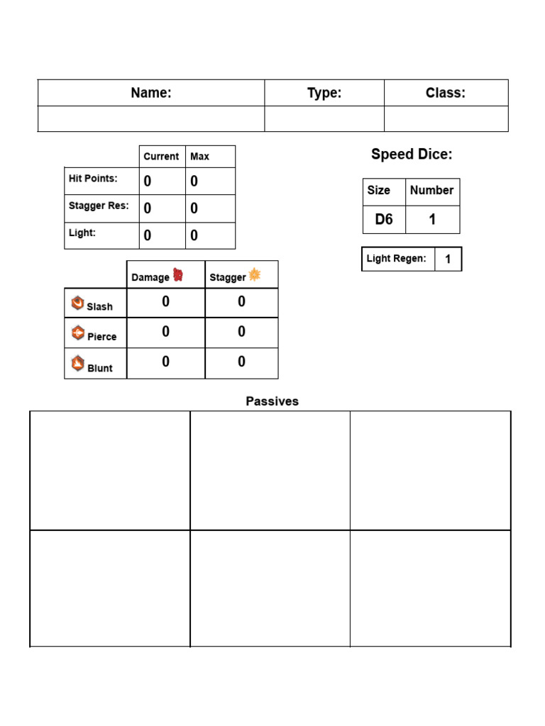 SotC Character Sheet (1) | PDF