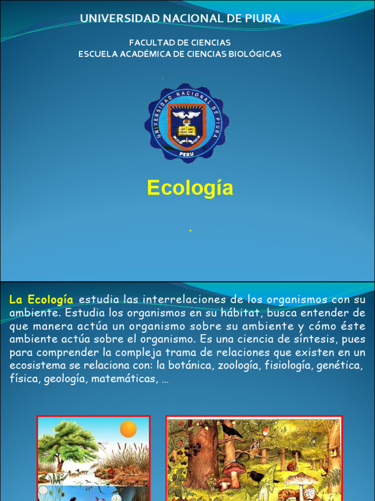 Introducción a la Ecología y Ecosistemas | PDF | Ecosistema | Ecología