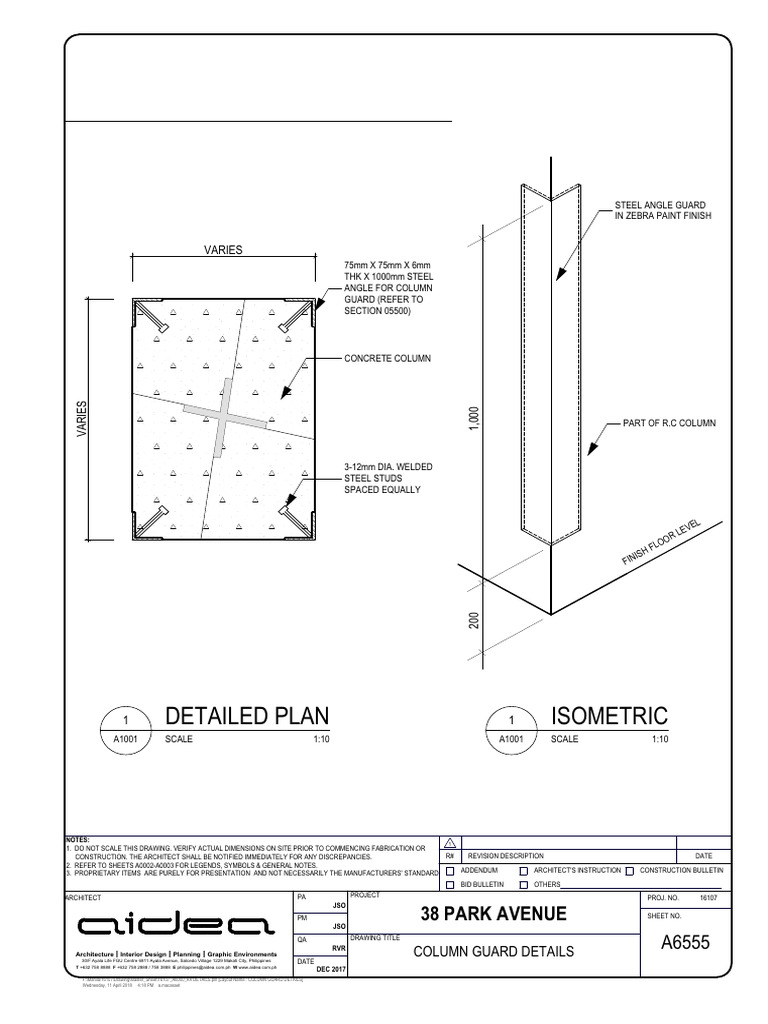 38 Park Avenue Parking Column Guard | PDF | Architectural Design ...
