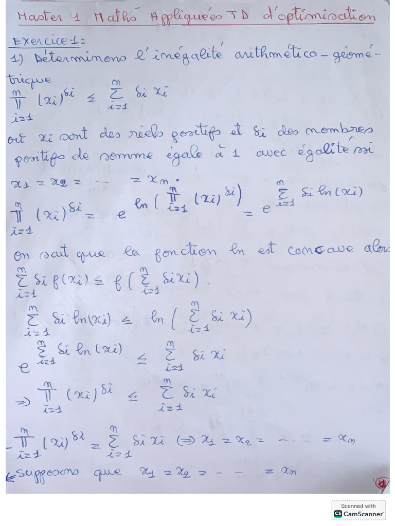 Correction TD Optimisation | PDF