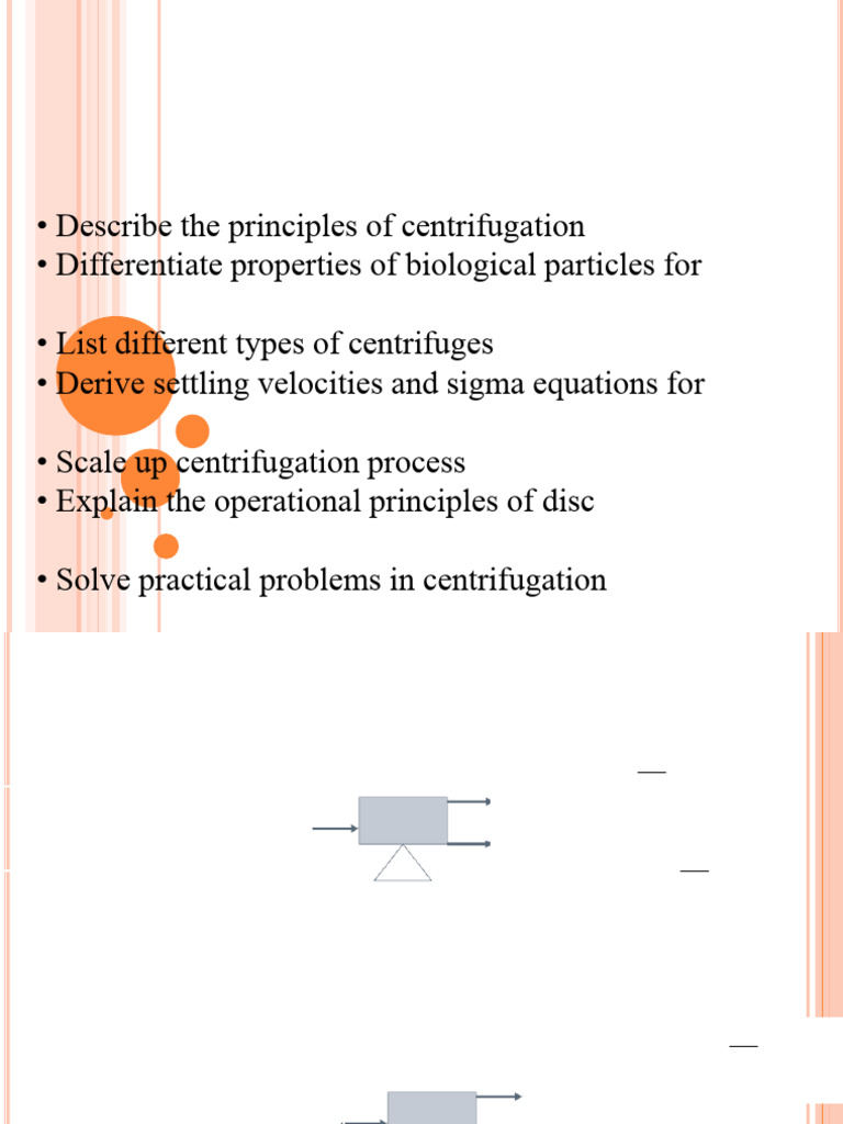 Disk Stack Centrifuge Principles | PDF | Centrifugation | Centrifuge