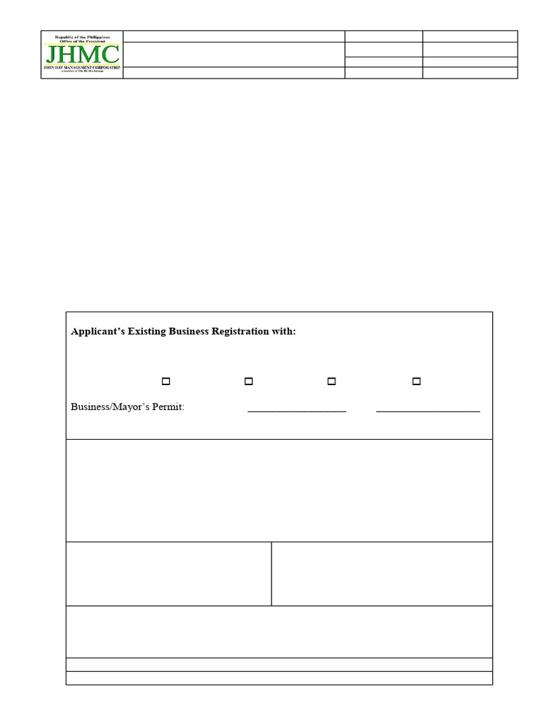 Authority to Operate Application Form | PDF