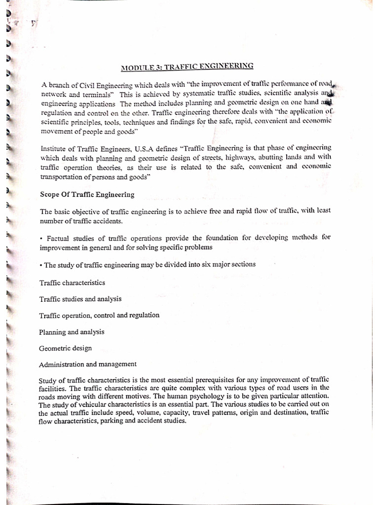 Transportation Module 3 | PDF