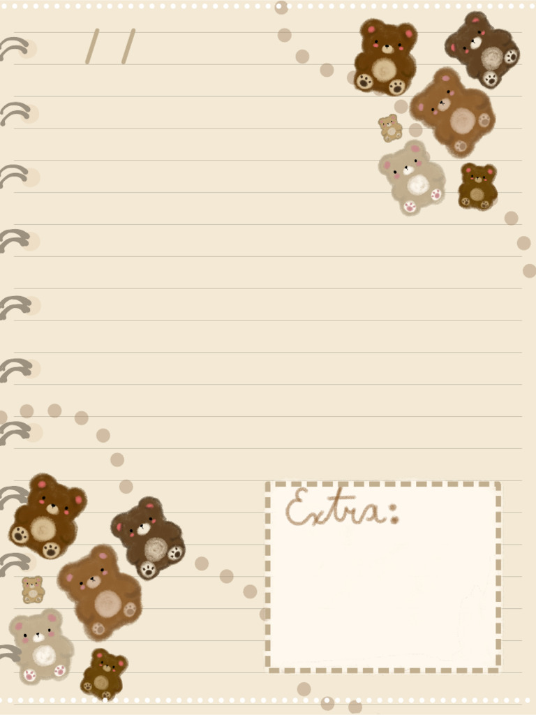 Teddy Bear Note Template ? | PDF