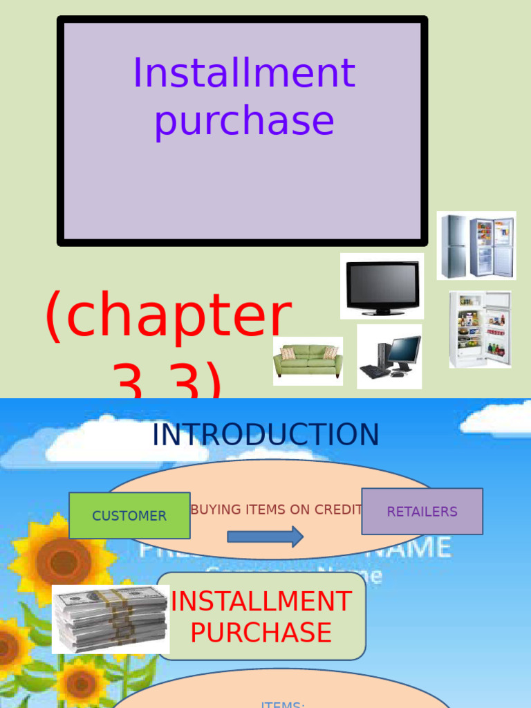 Understanding Installment Purchases | PDF | Interest | Interest Rates