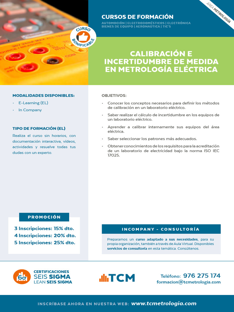 Calibración e Incertidumbre en Metrología | PDF | Calibración ...