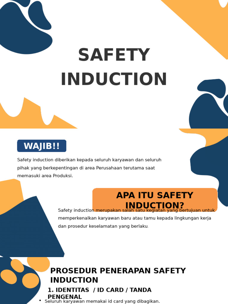 SAFETY INDUCTION Scribd | PDF