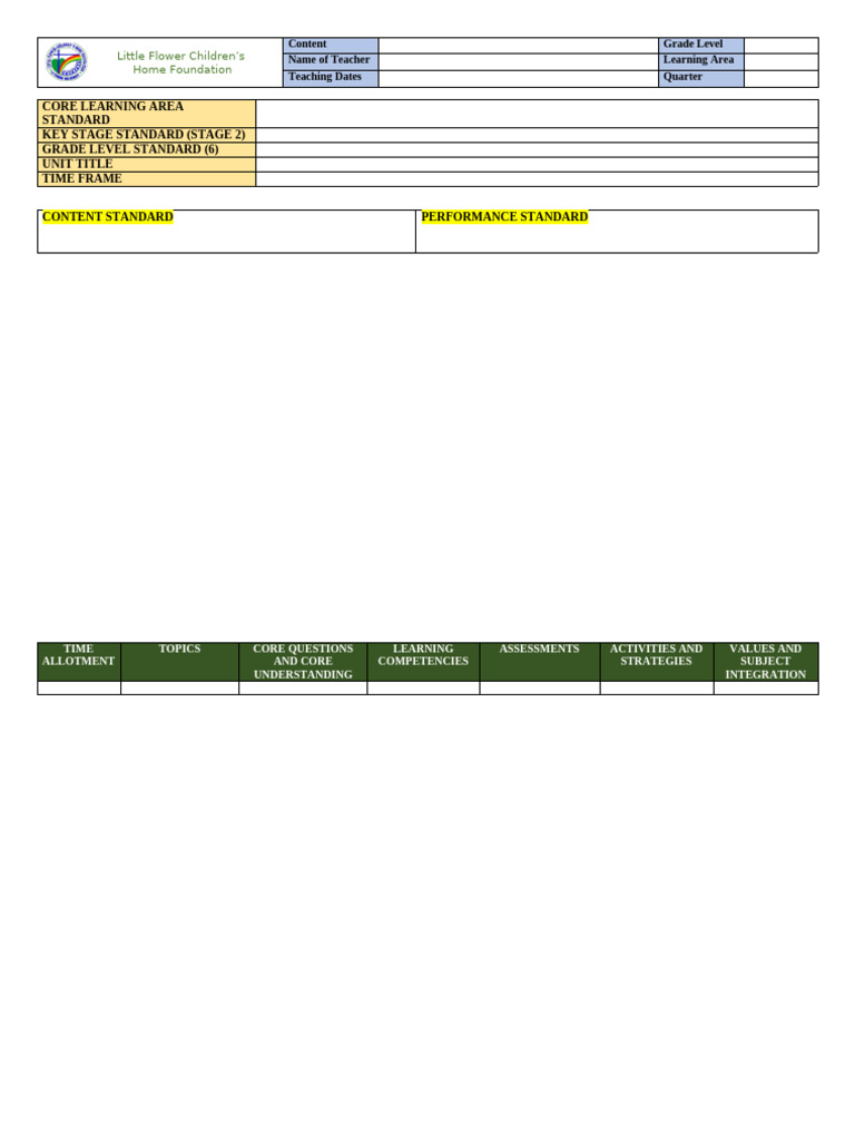 CG Format (Blank) | PDF
