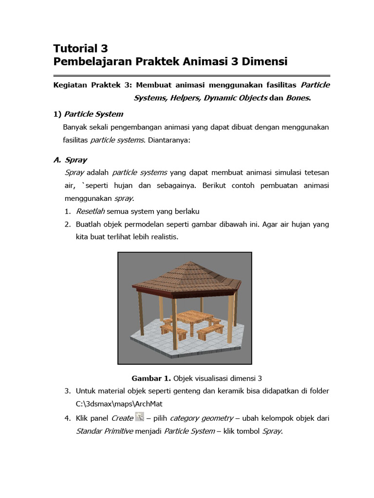 Tutorial Animasi 3D dengan Particle Systems | PDF