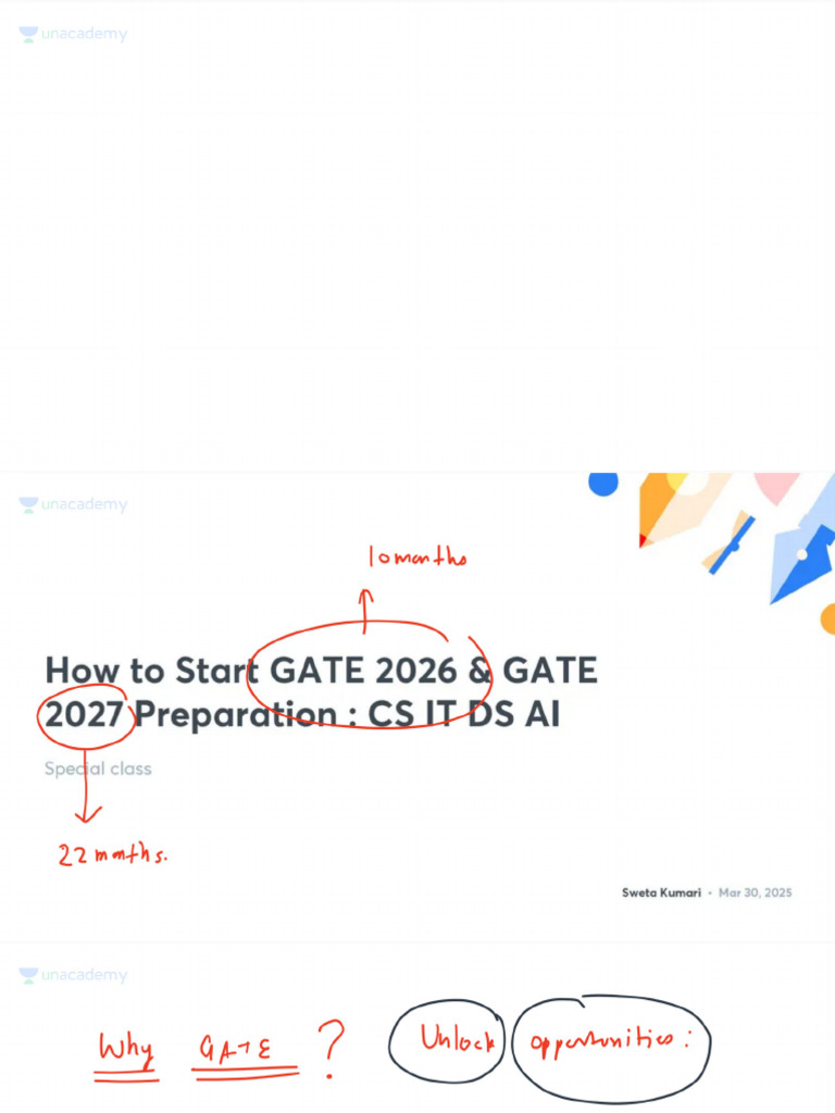 How To Start Gate 2026 Gate 2027 Preparation Cs It Ds Ai With Anno Pdf