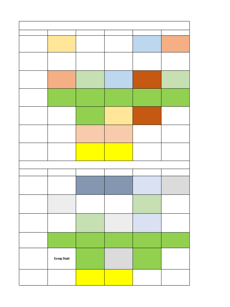 How To Make Proper Timetable | PDF