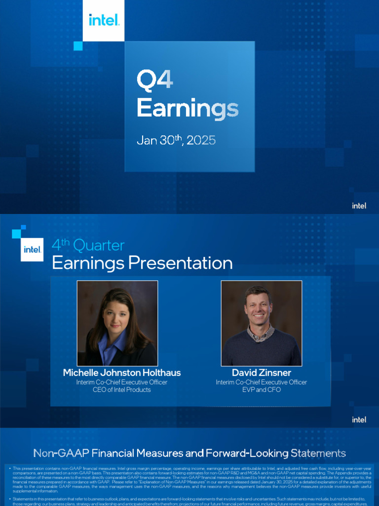 Intel Q4 2024 Earnings Overview | PDF | Mergers And Acquisitions | Taxes