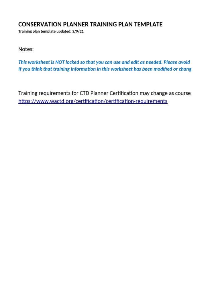 Conservation Planner Training Template | PDF | Natural Resources ...