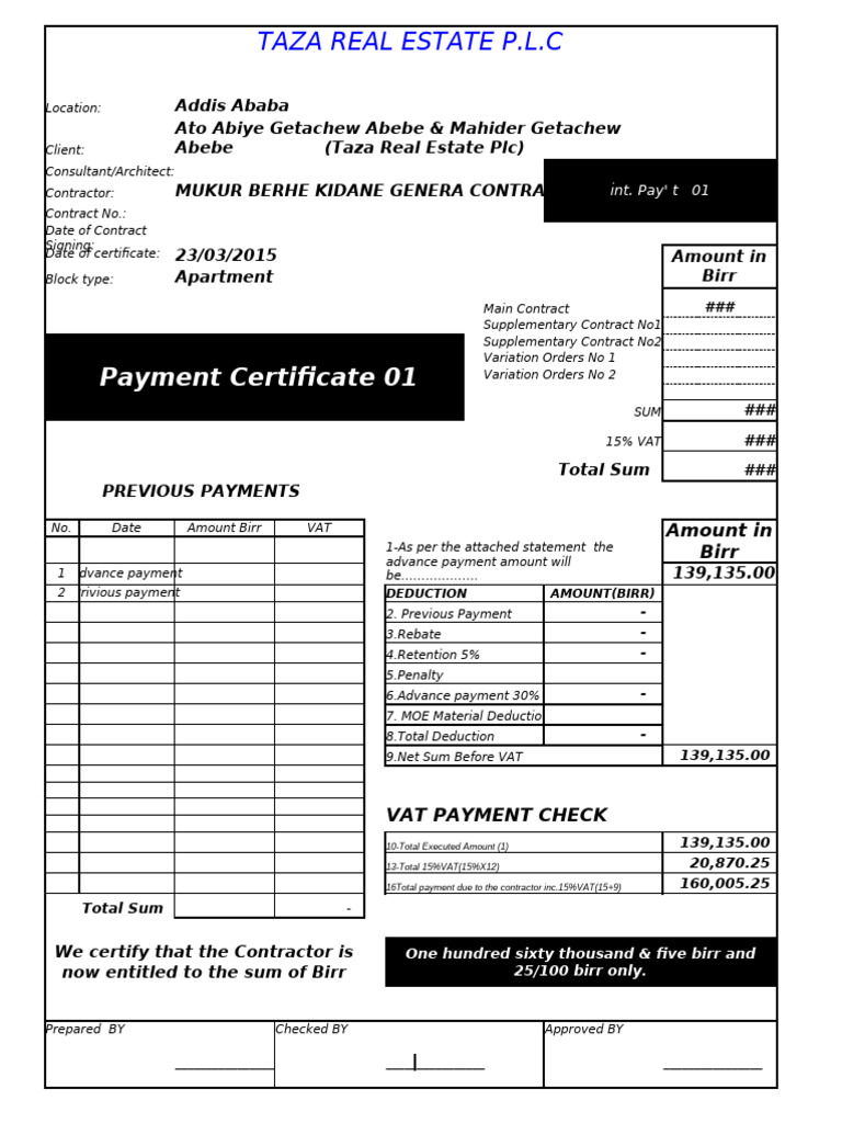 TAZA Appartment Payment-1Full | PDF | Deep Foundation | Foundation ...