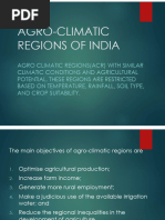 Agro-Ecological Zones of India | PDF | Agriculture | Crops