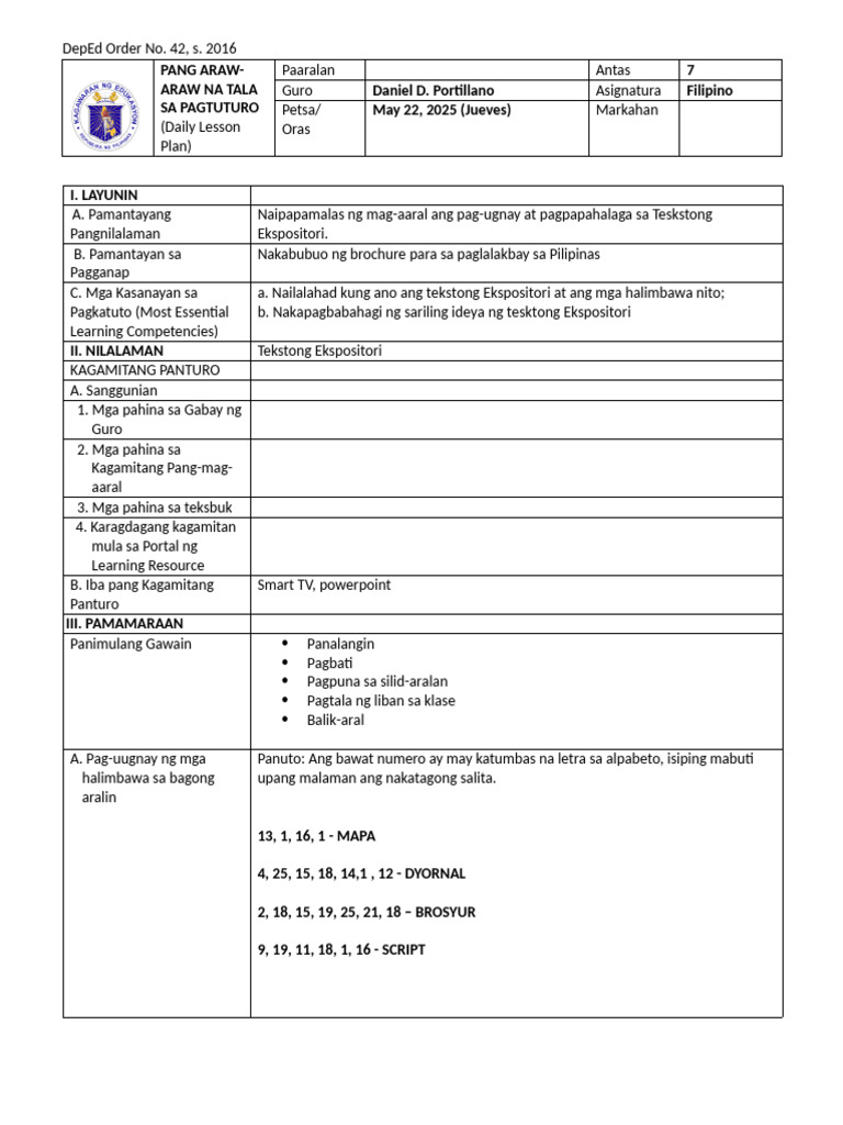 Lesson Plan For St. Patrick | PDF