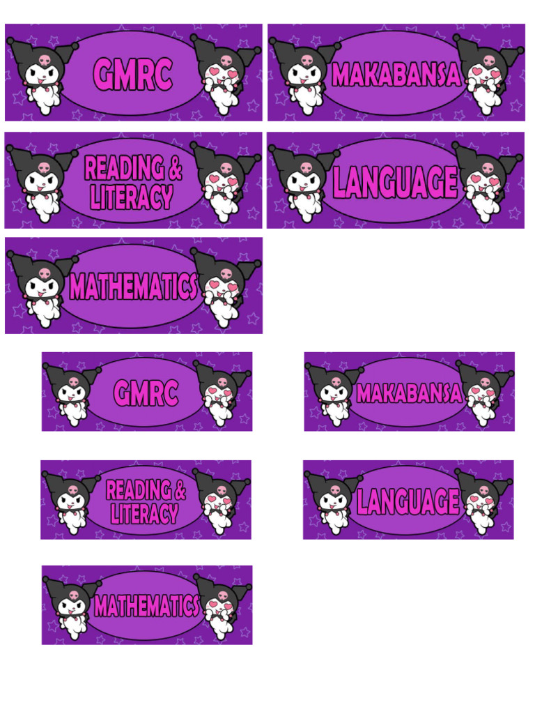 SUBJECTS Sample | PDF