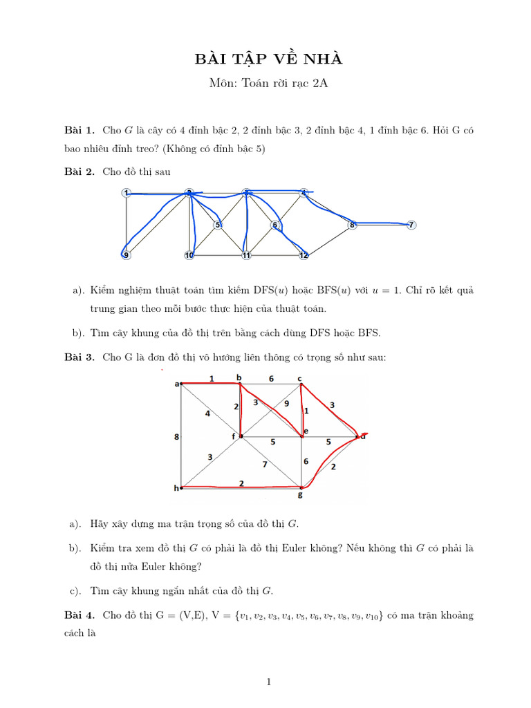 Baitap TTH1 | PDF