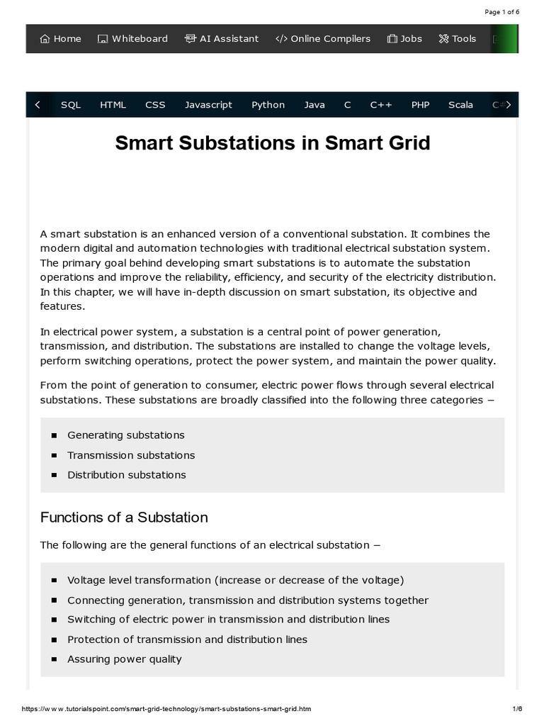 Smart Substations in Smart Grids | PDF | Electrical Grid | Automation