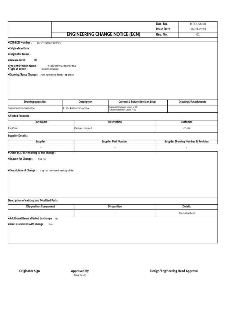 Ht2023-136 - Ecn Ecr DWG 4 | PDF