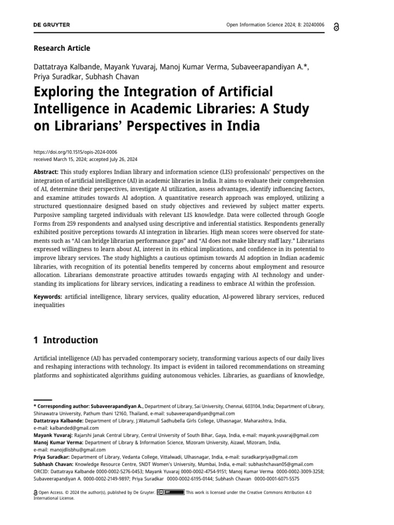 Exploring The Integration of Artificial Intelligen | PDF | Artificial ...